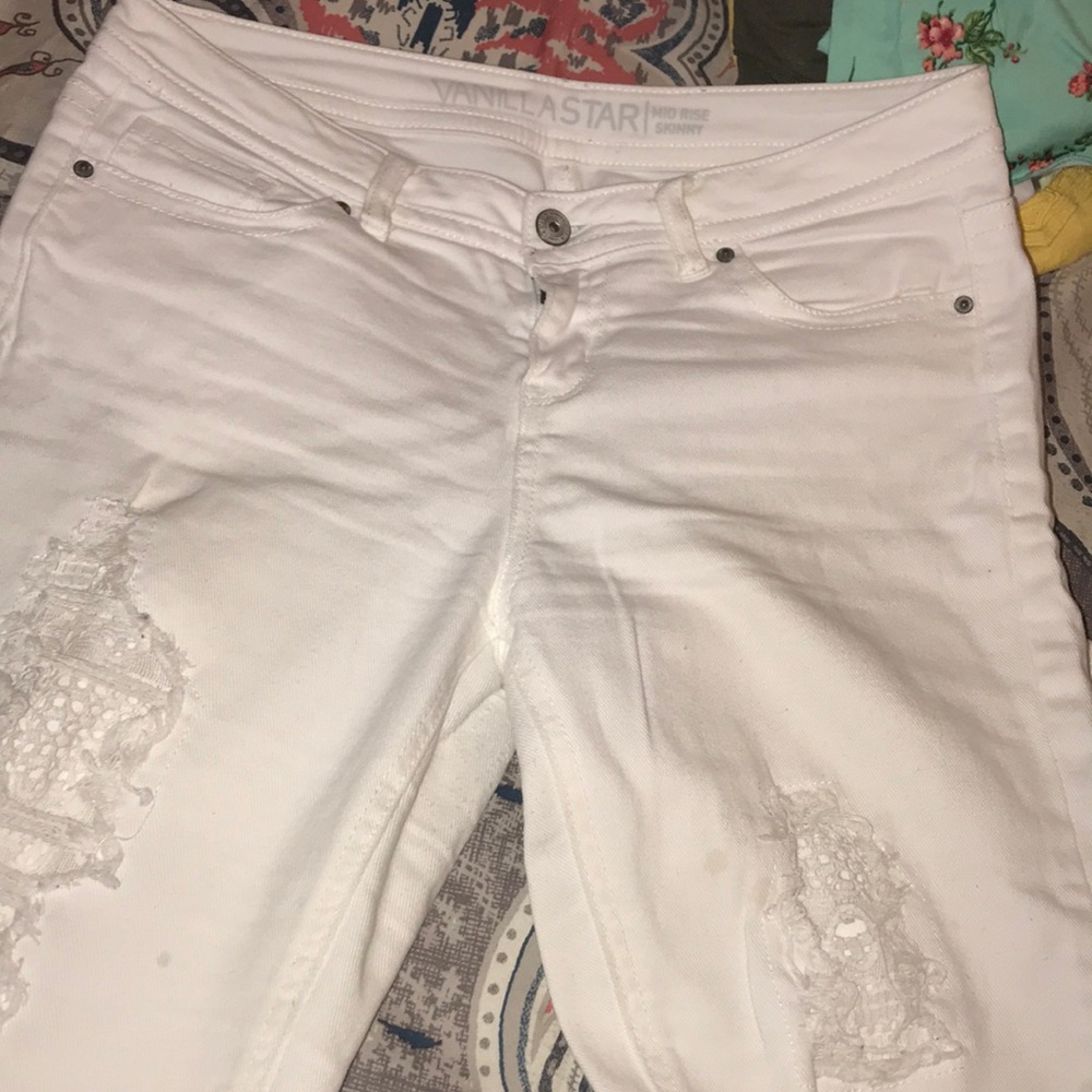 Mid rise skinny jeans